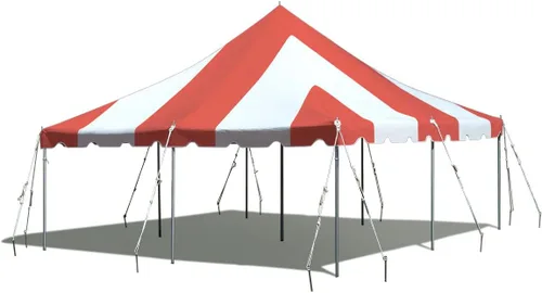 Miniatura 15 de TentandTable Tienda de campaña con toldo de alta calidad de 20 x 40 pies, rojo/blanco/azul, para exteriores, capacidad de 80 a 160 personas