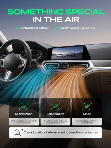Miniatura 5 de YHTAUTO Palancas de puerta de mezcla de actuador de puerta de aire HVAC – Compatible con Jeep Grand Cherokee 1999-2004 – Actuador de solapa de aire