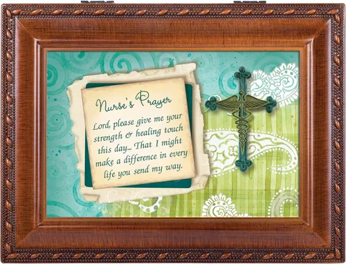 Miniatura 2 de Enfermera oración del grano de madera caja de músicareproduce Ave Maria