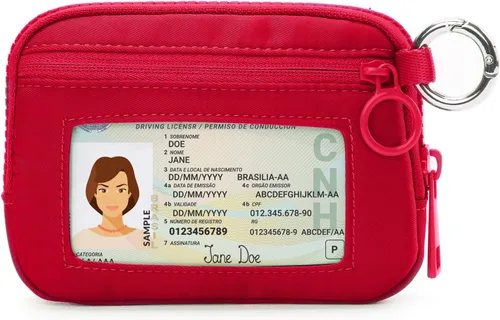 Miniatura 8 de La Cartera Iris con Cremallera y Ranura para Tarjetas con Ventana para Identificación, Monedero para Mujer con Cremallera, Llavero Mini Portátil