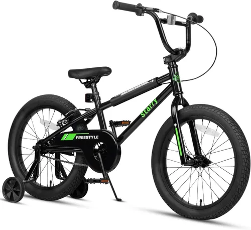 Miniatura 9 de cubsala Bicicleta para niños de 12, 14, 16, 18 pulgadas, estilo BMX, con ruedas de entrenamiento, freno para niños de 2 a 10 años, varios