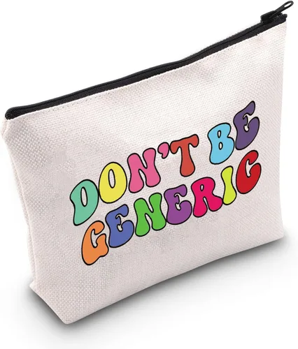 POFULL Regalo de farmacia, no seas genérico, bolsa de cosméticos, regalo de técnico de farmacia, No seas genérico bolsa de cosméticos
