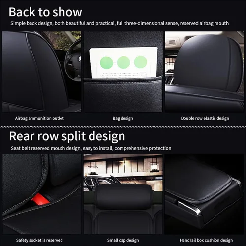Miniatura 3 de Juego completo de fundas de asiento de coche para Mazda CX-5 Grand Touring de 5 asientos, de piel sintética, fundas de cojín de automóvil