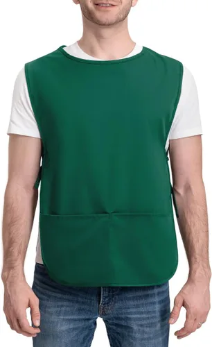 ROTANET Delantal de zapatero con 2 bolsillos profundos, unisex, impermeable, para pintura, limpieza, artista, para mujeres, hombres, adultos y