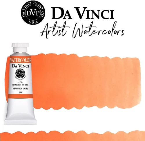 Miniatura 270 de DA VINCI PAINTS Pintura Acuarela Profesional para Artistas, Alizarin Crimson (Quinacridone), 37ml Índigo