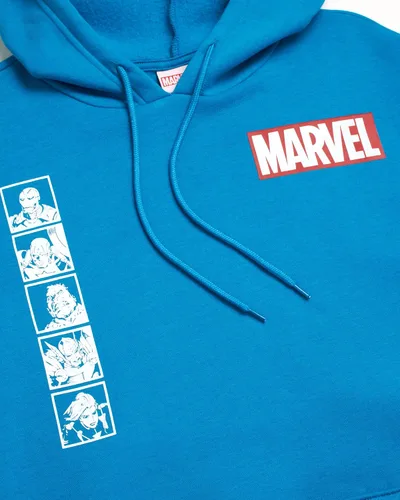 Miniatura 2 de Marvel Sudadera con capucha de vellón Avengers para hombre, Capitán América, Hulk, Iron Man, Spider-Man, Venom