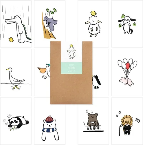Miniatura 16 de Monolike Flower for you Tarjetas individuales - Mezcla de 24 paquetes, encantadoras 24 tarjetas individuales Flor para ti 24p