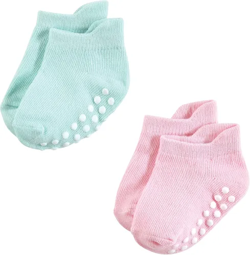 Miniatura 3 de Hudson Baby Calcetines antideslizantes unisex para bebé, Rosado Multi Girl