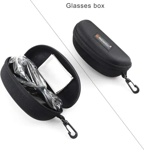 Miniatura 7 de FreeMascot Profesional OD 6+ 190nm-490nm Longitud de onda Violeta/Azul Laser Gafas de Seguridad para 405nm, 445nm, 450nm, 473nm Laser