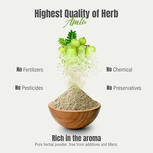 Miniatura 7 de Herbsforever Amla Powder Phyllanthus Emblica Rico en vitamina C y antioxidantes naturales Apoya la inmunidad y la digestión saludables