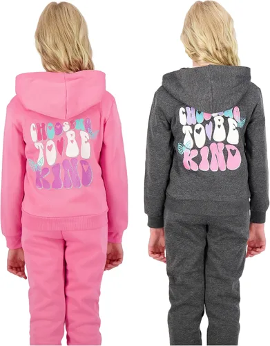 Miniatura 2 de Sweet Butterfly - Conjunto de 4 piezas de sudadera con capucha y pantalones deportivos para niñas