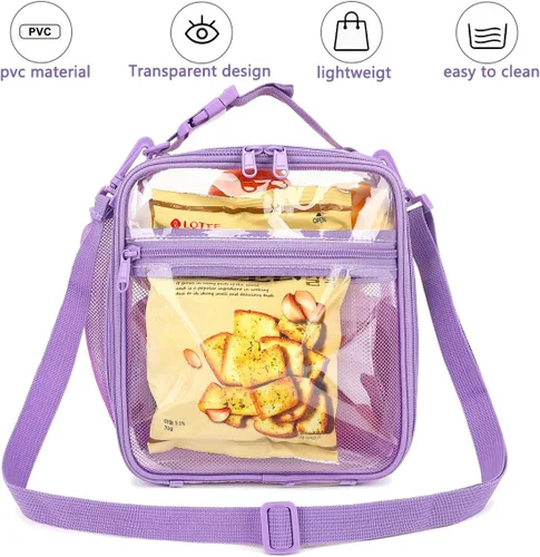 Miniatura 5 de FlowFly Lonchera para niños, bolsa suave aislada, mini hielera para el regreso a clases, kit de bolsa térmica para comidas para niñas, niños