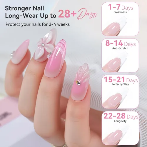Miniatura 6 de Makartt-Gel de uñas de polietileno: constructor de 1.7 oz (50 ml) para uñas de aspecto natural, fortalecedor, moldeo 3D para arte de uñas