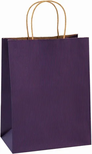 Miniatura 9 de BagDream 25 bolsas de regalo marrones de 8 x 4.25 x 10.5 pulgadas, papel kraft para regalos, compras al por menor de mercancías de comestibles