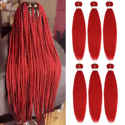 Miniatura 24 de Liang Dian Cabello para hacer trenzas, Cabello estirado para hacer trenzas, 12 pulgadas, 8 paquetes, color ombre púrpura, para sellar en agua