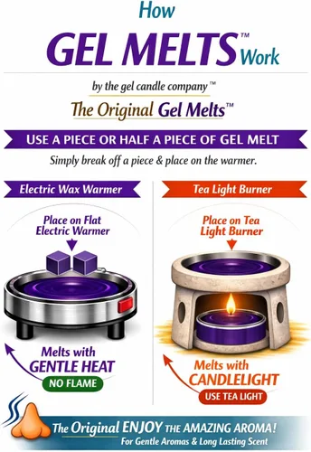 Miniatura 2 de Peel, MELT and Enjoy - Juego de 3 moldes de gel aromático para quemadores y quemadores de frutos secos, pan de frutos secos y plátanos