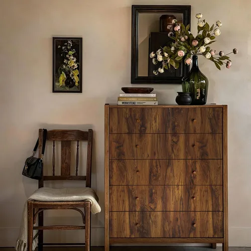 Miniatura 3 de Dimoon Papel de contacto de madera de 24"x78.7" Tamaño más amplio, marrón amarillo textura engrosada, adecuado para escritorio, gabinete, encimera