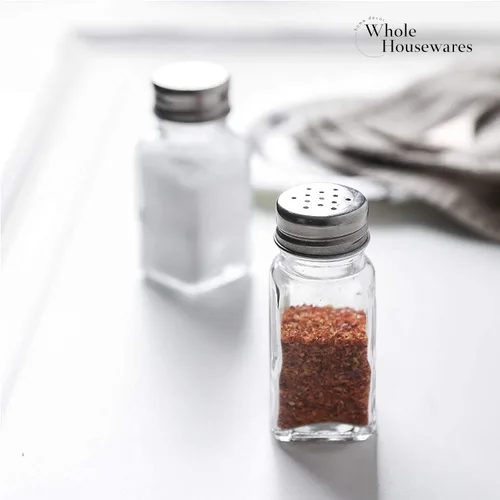 Miniatura 5 de WHOLE HOUSEWARES Juego de saleros y pimenteros de acero inoxidable Paquete de 6 piezas Lo mejor para la cocina del hogar, restaurantes y catering