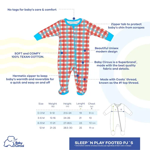 Miniatura 3 de BABYCIRCUS Conjunto de regalo unisex de ropa de bebé, 100% algodón, 3-6 meses, multicolor