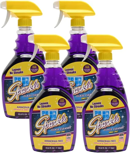 Miniatura 11 de Sparkle Limpiador de vidrio, fórmula púrpura original, botella de gatillo de 33.8 onzas (paquete de 12)