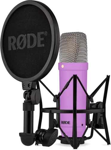 Miniatura 11 de RØDE NT1 Signature Series Micrófono condensador de gran diafragma con soporte de choque, filtro pop y cable XLR para producción de música, grabación