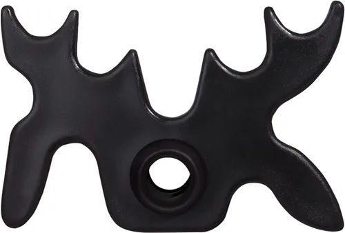 GSE - Cabeza de puente portátil de plástico negro con cabeza de alce, cabeza de puente de taco de billar, accesorios para taco de billar para mesa