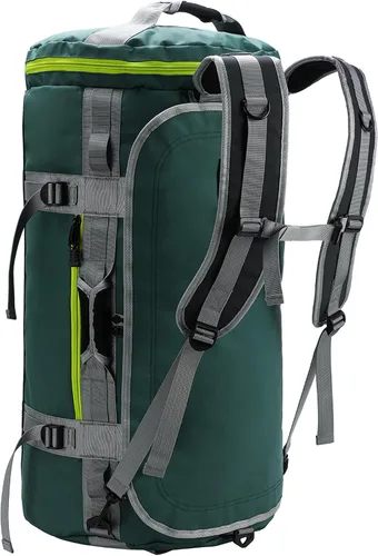 Miniatura 50 de MIER Mochila deportiva grande con compartimento para zapatos, resistente y resistente al agua, azul marino, 45L