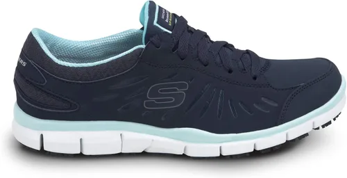 Miniatura 3 de Skechers Work Stacey - Tenis de trabajo con punta suave para mujer, antiderrapante, perfil bajo