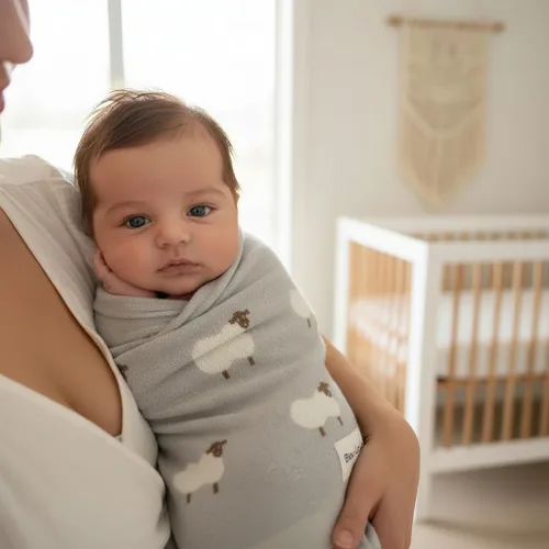 Miniatura 8 de Manta de Arrullo de Punto para Bebé - 100% Algodón Suave Cómoda Ligera Unisex para Recibir Envolver Cochecito Manta Edredón para Regalo de Baby 06