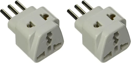 Miniatura 9 de Adaptador de enchufe de alimentación universal de 2 entradas, paquete de 3 unidades, tipo B, certificado CE para teléfonos móviles, portátiles