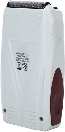 Miniatura 6 de Afeitadora eléctrica, kit de recortadora de barba de lámina húmeda y seca recargable por USB con estuche de viaje para aseo del cabello