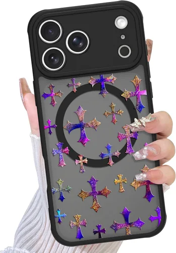 Miniatura 74 de TEAUGHT Compatible con iPhone 11 Funda con patrón lindo estampado de leopardo negro guepardo + protector de pantalla a prueba de golpes, funda
