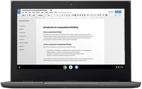 Miniatura 6 de Lenovo Laptop Chromebook 100E de 2ª generación, pantalla HD de 11.6 pulgadas (1366 x 768), procesador MediaTek MT8173C, 4 GB de RAM, 32 GB eMMC TLC