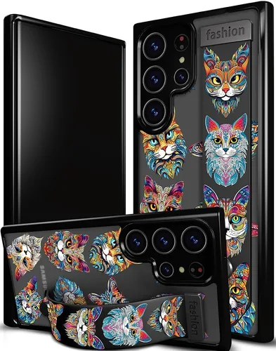 Miniatura 95 de Compatible para Samsung Galaxy S23 Funda Bonita con Correa Soporte Dedo Kickstand, Fundas de Silicona Geniales de Diseñador Funda Cover - Mariposa