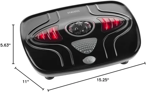 Miniatura 10 de HoMedics Masajeador de pies con vibración: máquina masajeadora de pies portátil con calefacción, calor calmante con sensaciones multipunto y control