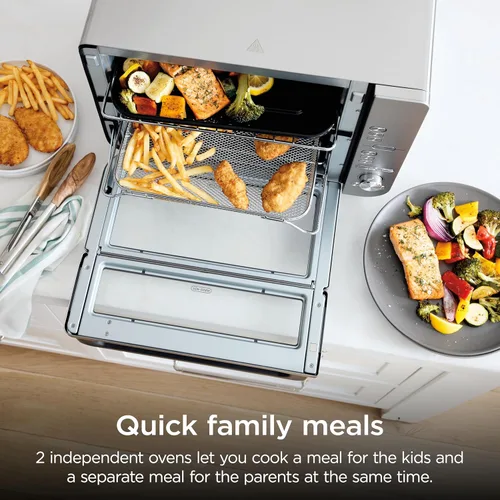 Miniatura 7 de Ninja Horno de encimera Double Stack XL y freidora de aire con sistema Pro Cook