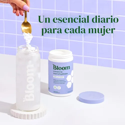 Miniatura 5 de Bloom Nutrition Monohidrato de creatina en polvo, 0.18 oz de creatina micronizada por porción, apoya la recuperación muscular, fuerza, resistencia