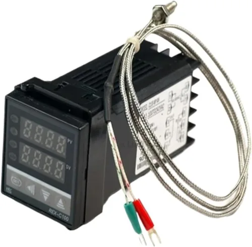 Miniatura 8 de 1 unids REX-C100 Digital PID Termostato Control de Temperatura Controlador de Salida de 0 a 400C con Sensor de Sonda de Termopar Tipo K
