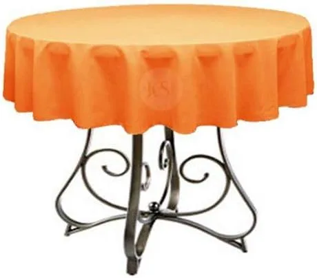 Miniatura 21 de Mantel redondo de poliéster de 72 pulgadas, disponible en más de 45 colores, ideal para restaurantes y superposiciones versátiles de eventos, elige