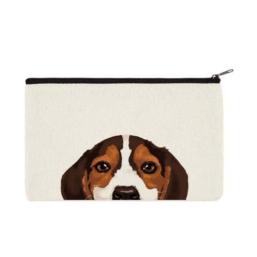 Miniatura 21 de WIRESTER Bolsa de maquillaje de lona con cremallera, bolsa de cosméticos, estuche organizador para mujeres y niñas, bolsa de cosméticos de viaje