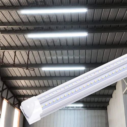 Miniatura 7 de Tubo de luz LED de 8 pies, tubos LED integrados T8, 72 W, 7200 lm, 6000 K, blanco frío, cubierta transparente, luz de tubo en forma de V de doble