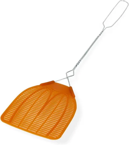 Matamoscas trenzados de metal resistente, color naranja, matamoscas ligeros de 20 pulgadas con paleta de plástico duradera (paquete de 3) |
