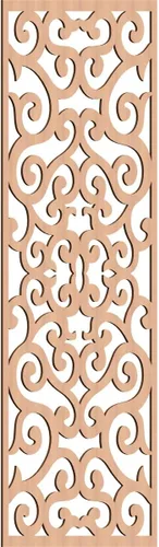 Miniatura 41 de Eveline - Paneles decorativos de pared de madera con calado, 13 3/8 pulgadas de ancho x 34 3/8 pulgadas de alto x 3/8 de alto, roble rojo rojo