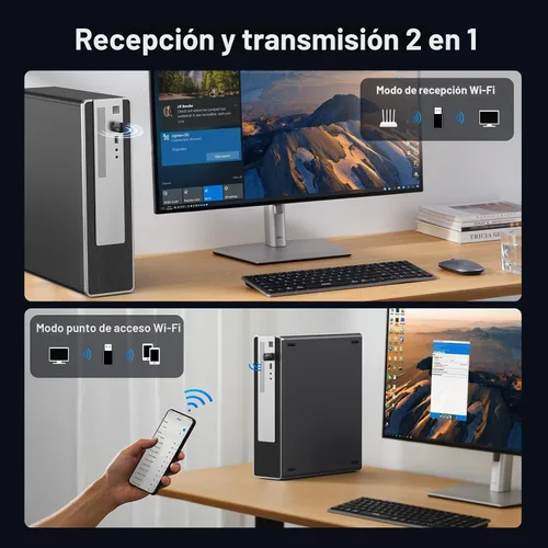 Miniatura 4 de UGREEN Adaptador WiFi para PC de Escritorio, Adaptador USB WiFi 6 AX900 con Banda Dual 5GHz/2.4GHz, Controlador Incorporado para Windows 10/11