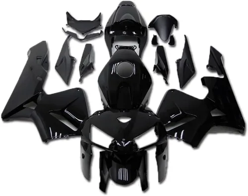 Kit de carenados de motocicleta apto para 2005 2006 CBR600RR Inyección Brillo Negro Carrocería Carenados de plástico 05 06 CBR600RR
