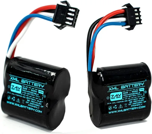 Miniatura 10 de Paquete de 1 batería de iones de litio H100 H102 H106 H120 TKKJ Q2 Q3 7.4v 600mAh para RC Racing Boat Ship