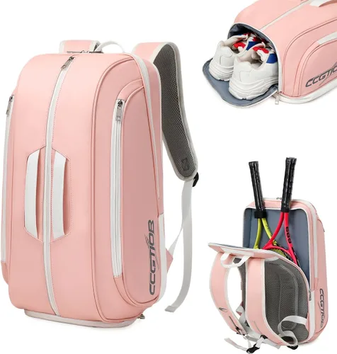 Miniatura 11 de Tennis Racket Bag Pickleball Padel Backpack With Shoe Compartment, Laptop Sleeve,Fence Hook,Ball Sleeve