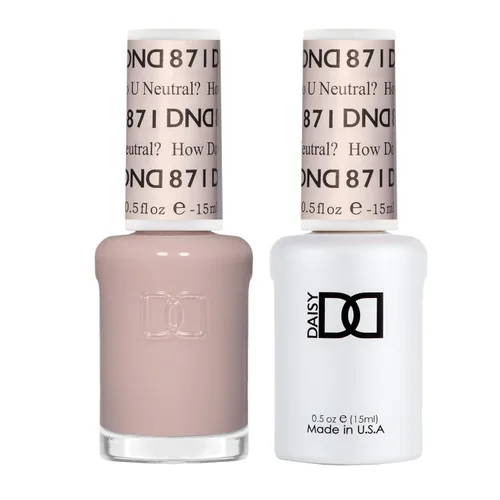 Miniatura 35 de Juego de esmalte de gel DND, Colección Sheer, esmalte de gel UV/LED y laca de uñas de secado al aire, dúo de esmalte sin astillas a juego, 0.5 onzas