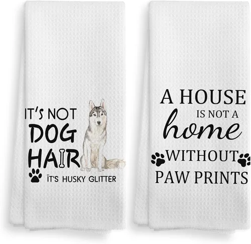 Miniatura 33 de Toallas de cocina y paños de cocina de perro Doberman con purpurina, regalos de mamá de perro Doberman con purpurina para mujeres, juego de 2, 16×24