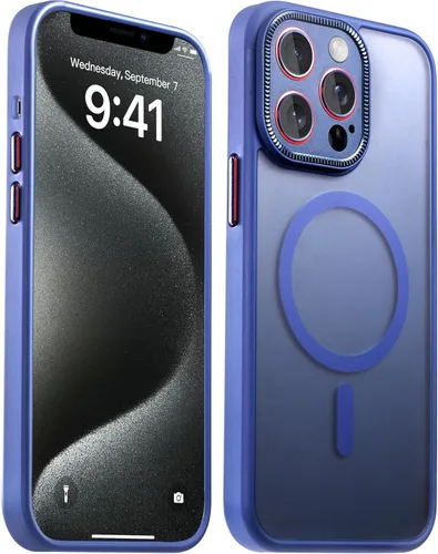 Miniatura 13 de Funda magnética fuerte para iPhone 12 Pro Max [Protección de grado militar de 10 pies] Compatible con MagSafe, funda protectora a prueba de golpes